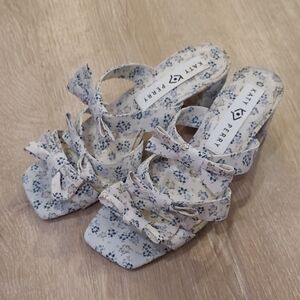 Katy Perry Collections Floral Sandals - Blue and White